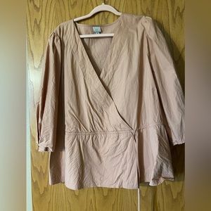 A New Day 3x Rosie side tie blouse